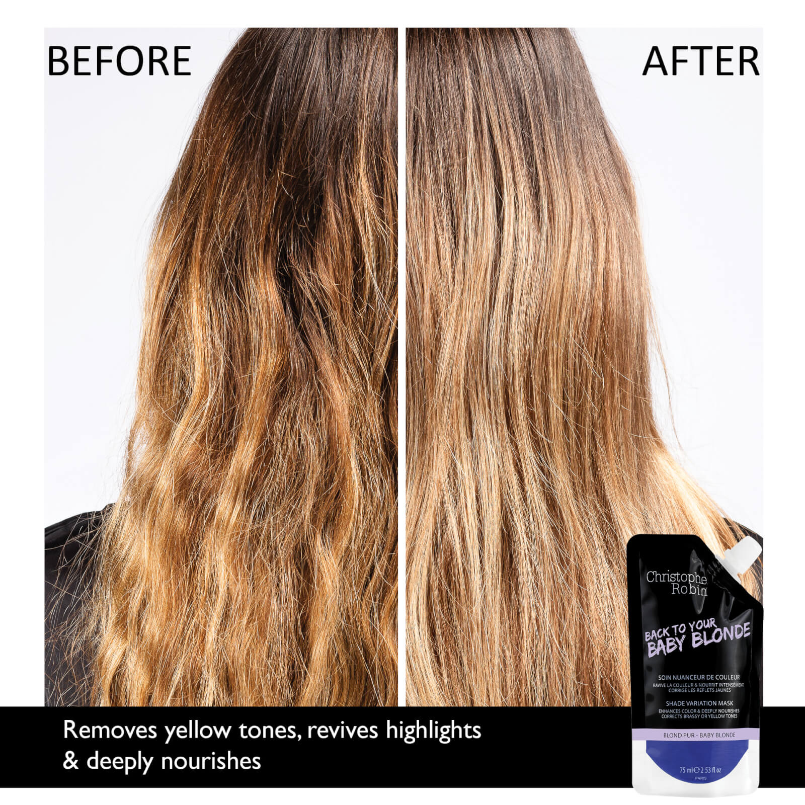 Christophe Robin Shade Variation Mask - Baby Blonde Pocket 75ml - Image 3