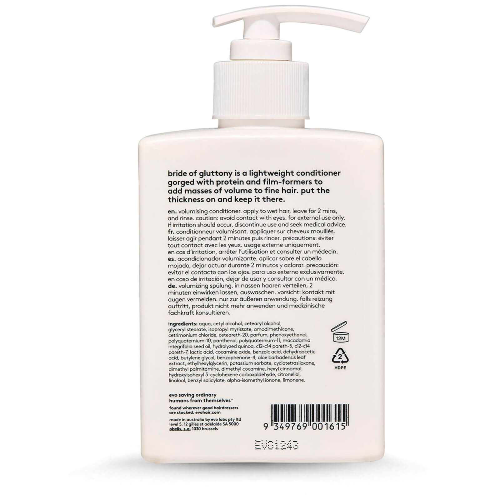 evo Bride of Gluttony Volumising Conditioner 300ml - Image 3