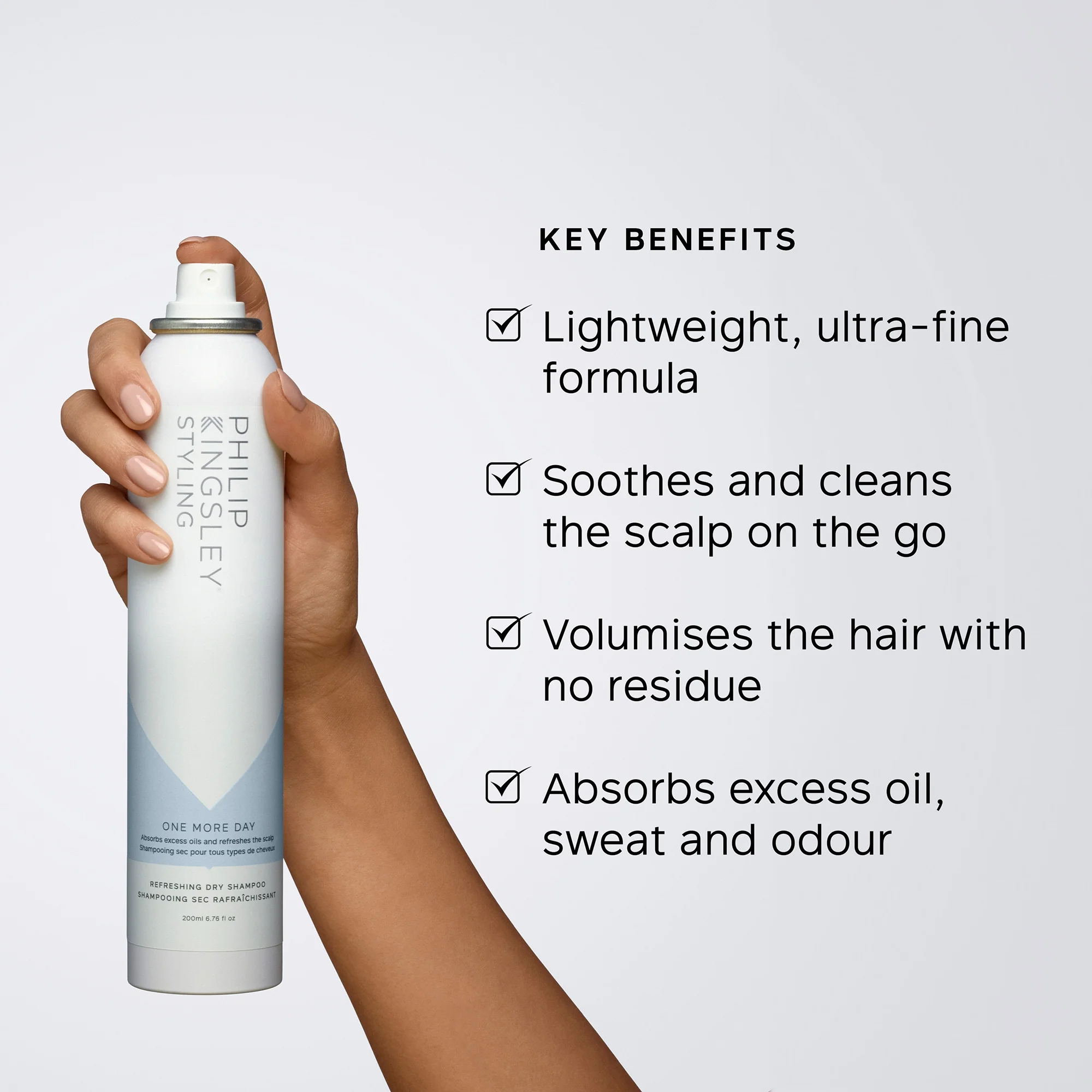 Philip Kingsley One More Day Refreshing Dry Shampoo 200ml - Image 3